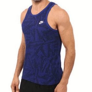 NEW Mens XL NIKE Summer Knit Solstice Tank Top 871769 455 Royal Blue